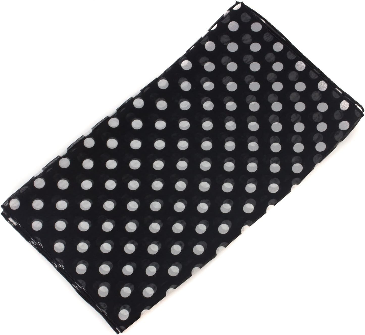 POLKA DOT CHIFON NECK WRAP