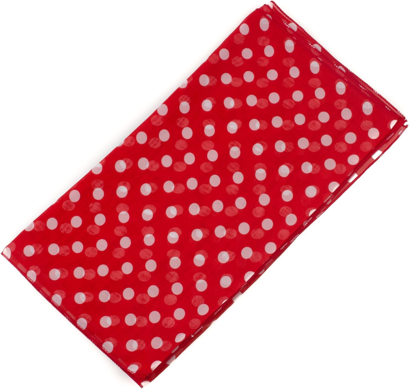 POLKA DOT CHIFON NECK WRAP