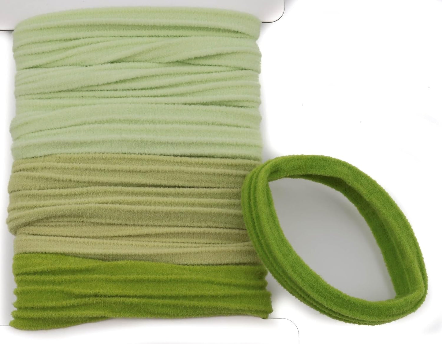 8pcs ribbed ponytail bands