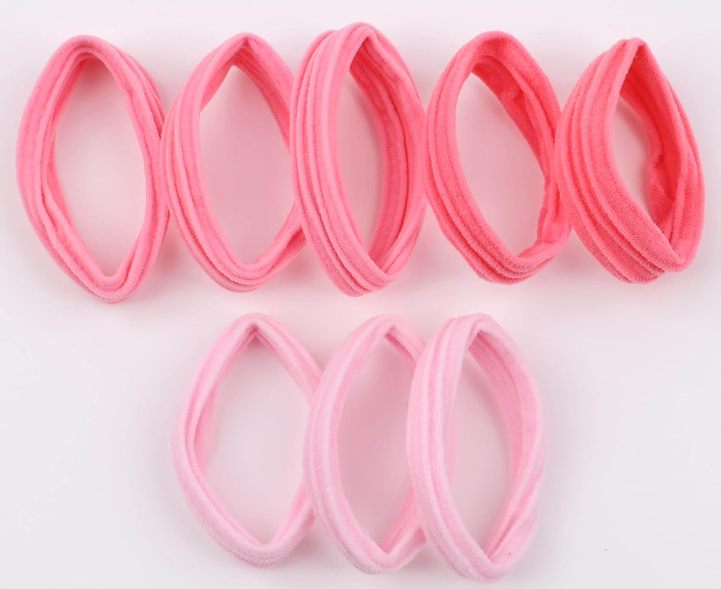 8pcs ribbed ponytail bands