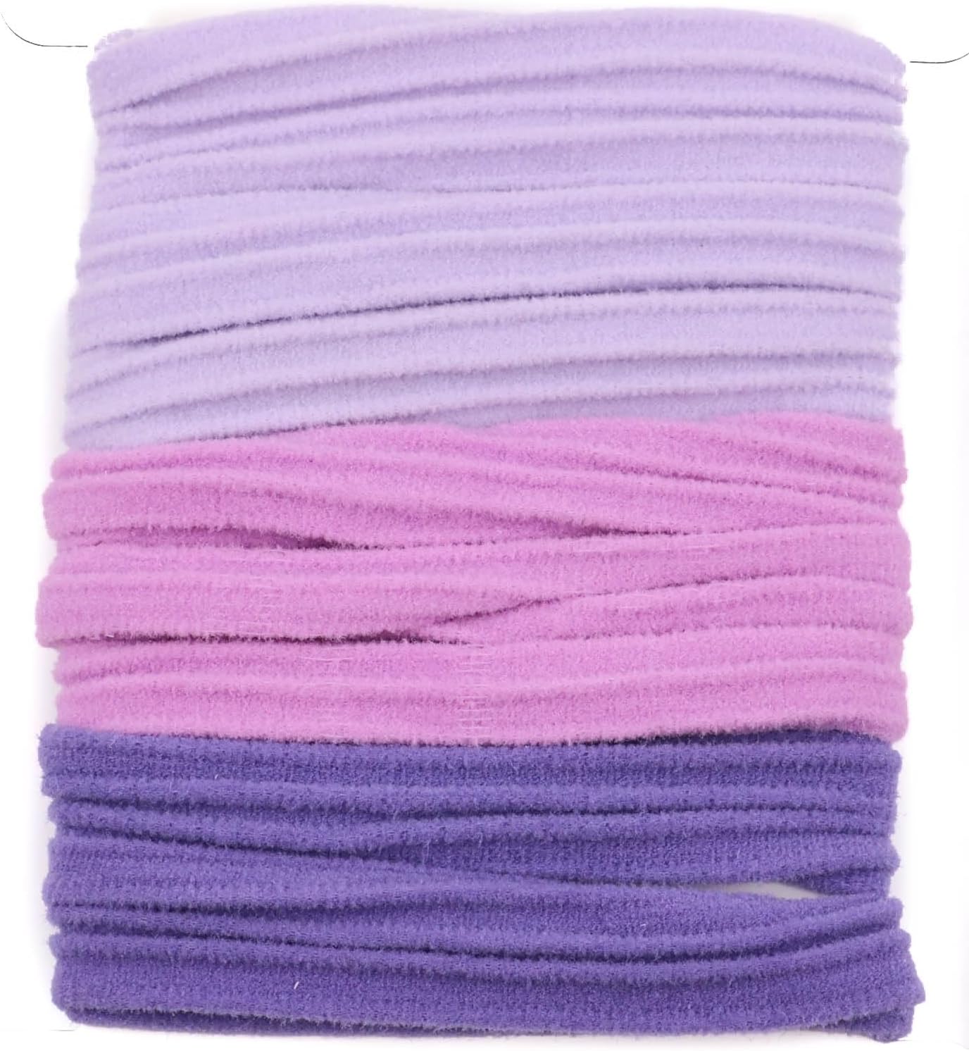 8pcs ribbed ponytail bands