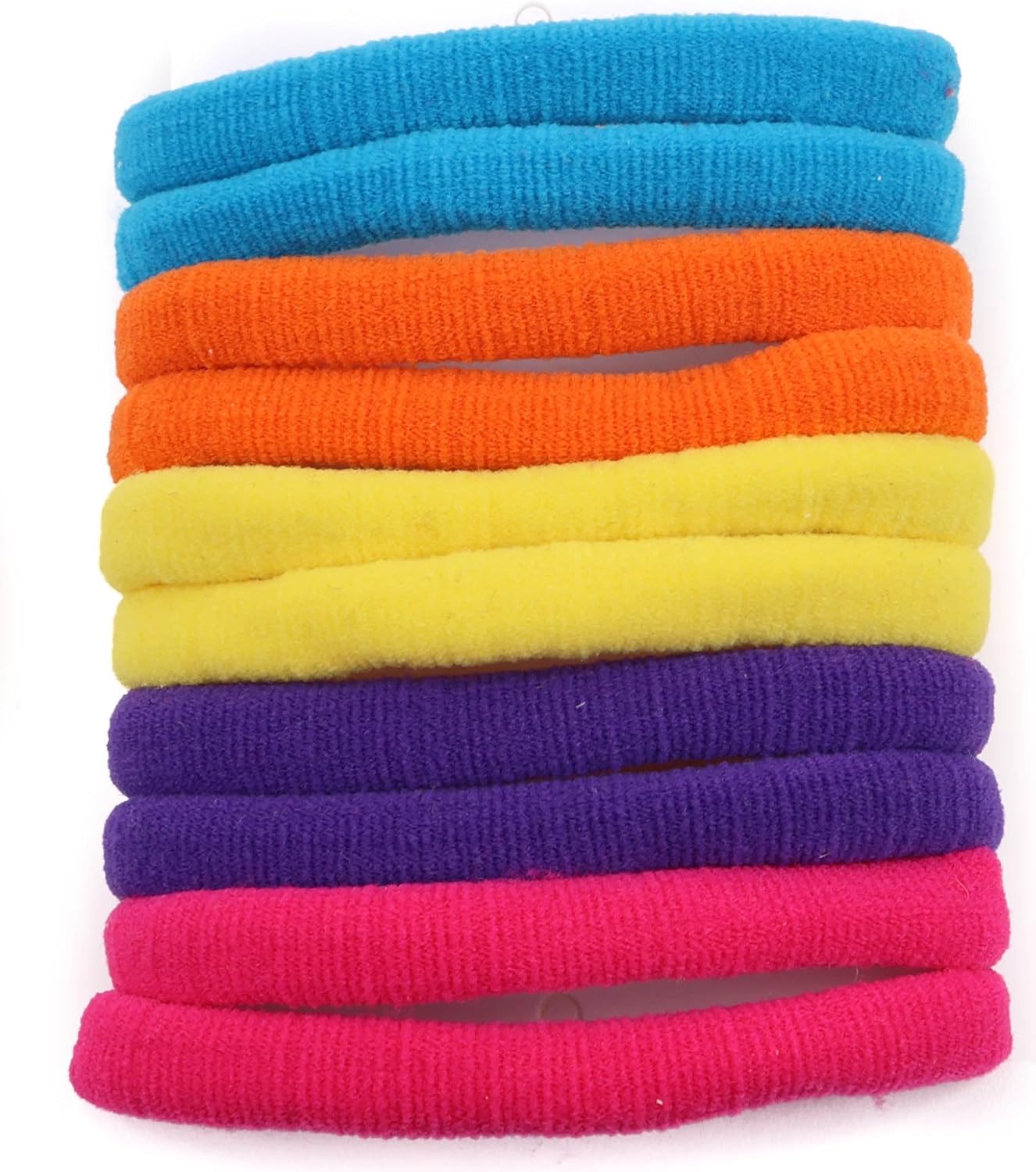 Set of 10pcs plain jersey large elastic
