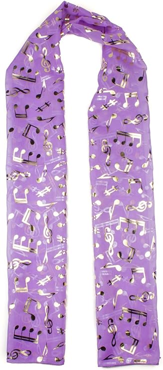 musical notes Lightweight scarf