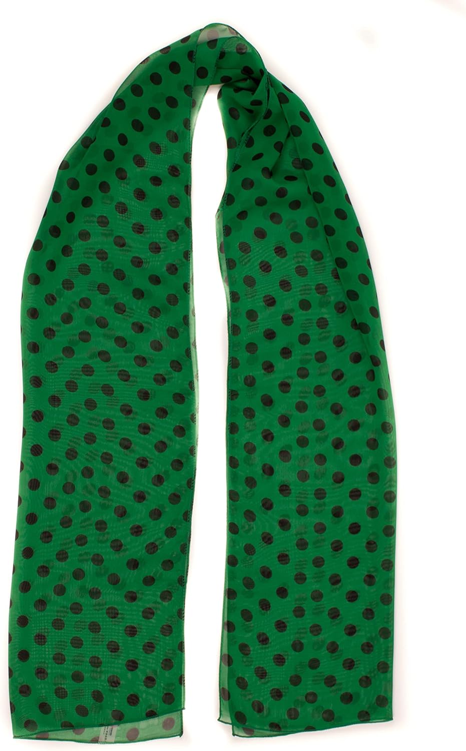 POLKA DOT CHIFON NECK WRAP