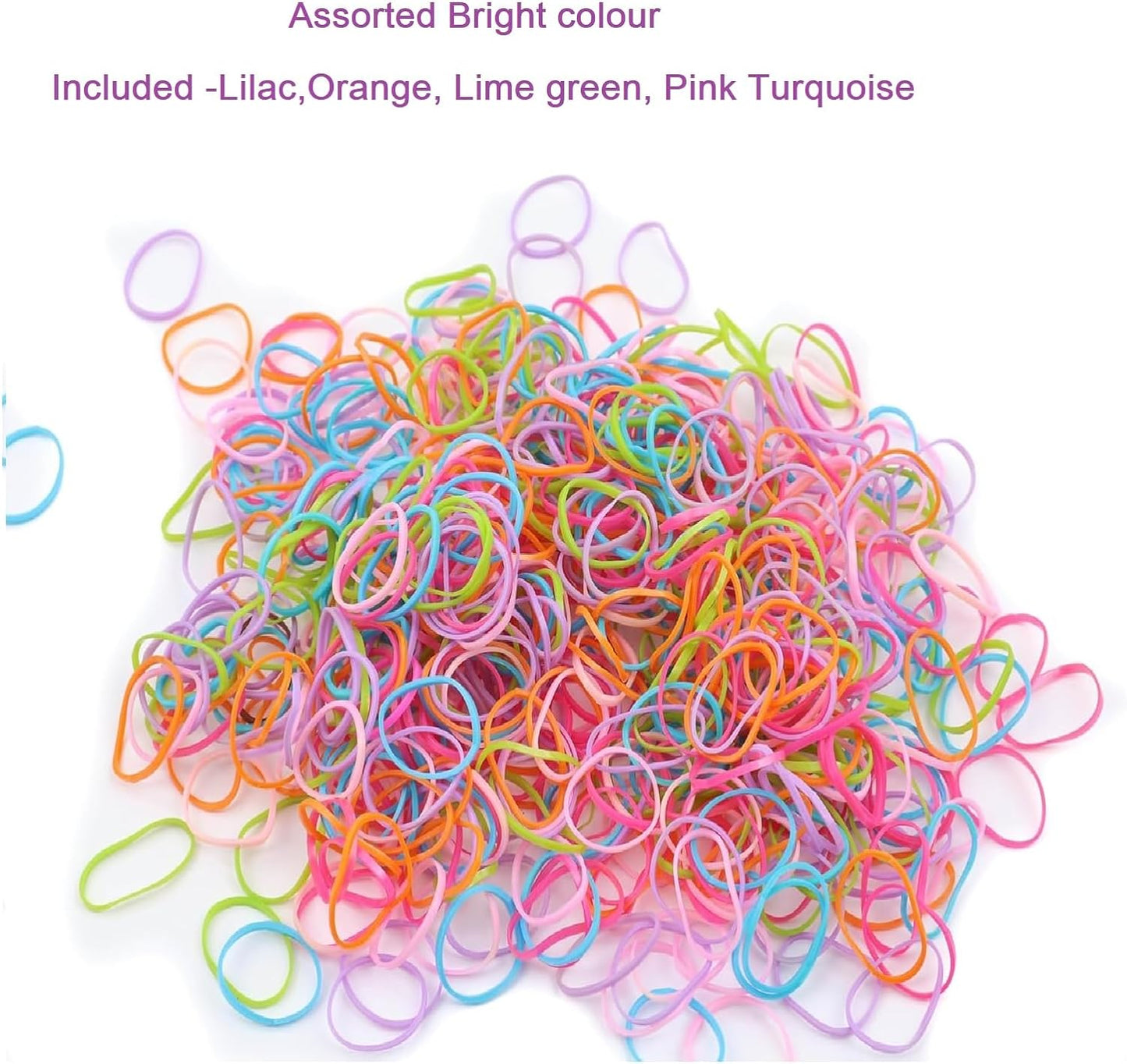 500pcs Mini hair elastic bands