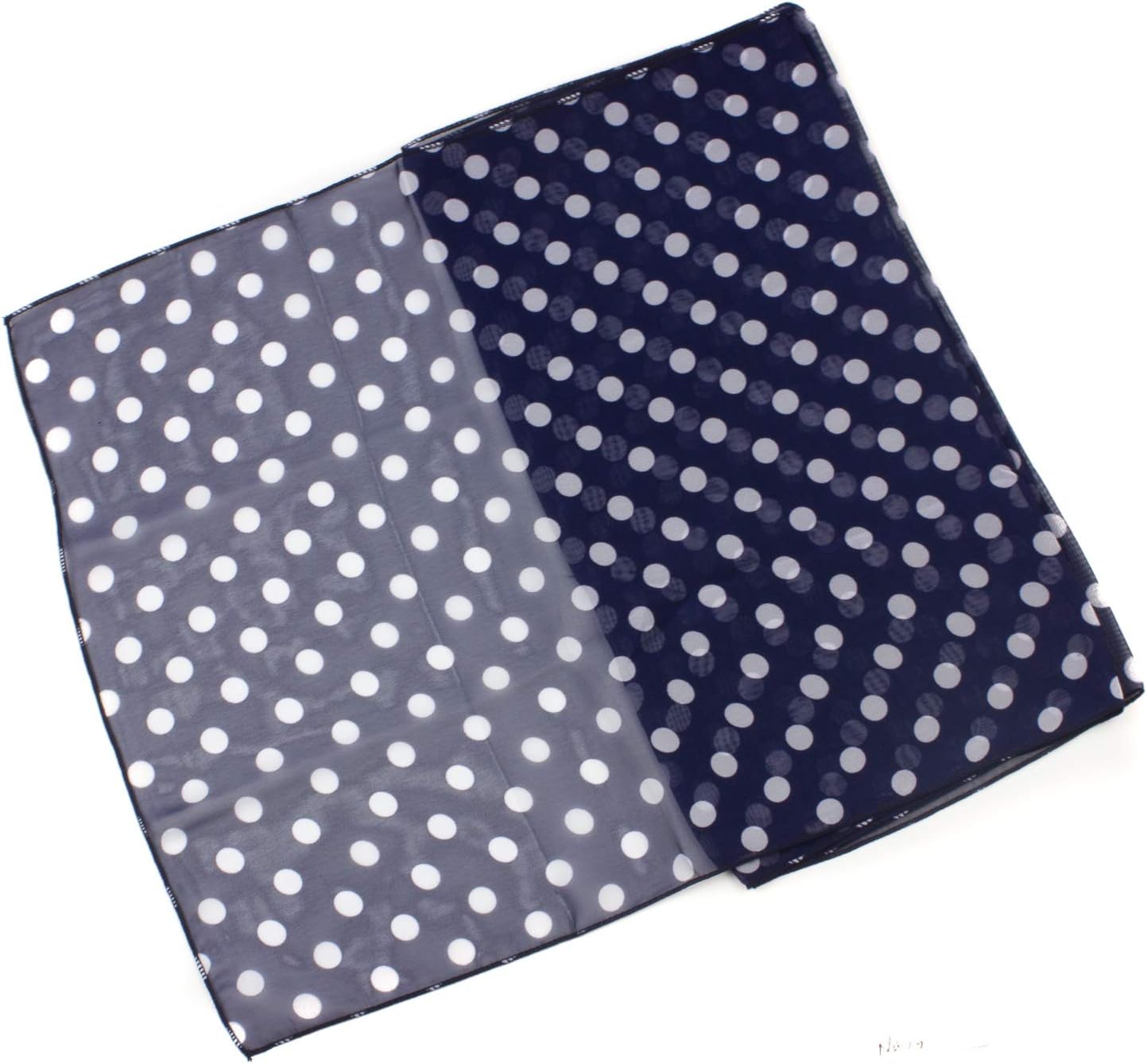 POLKA DOT CHIFON NECK WRAP