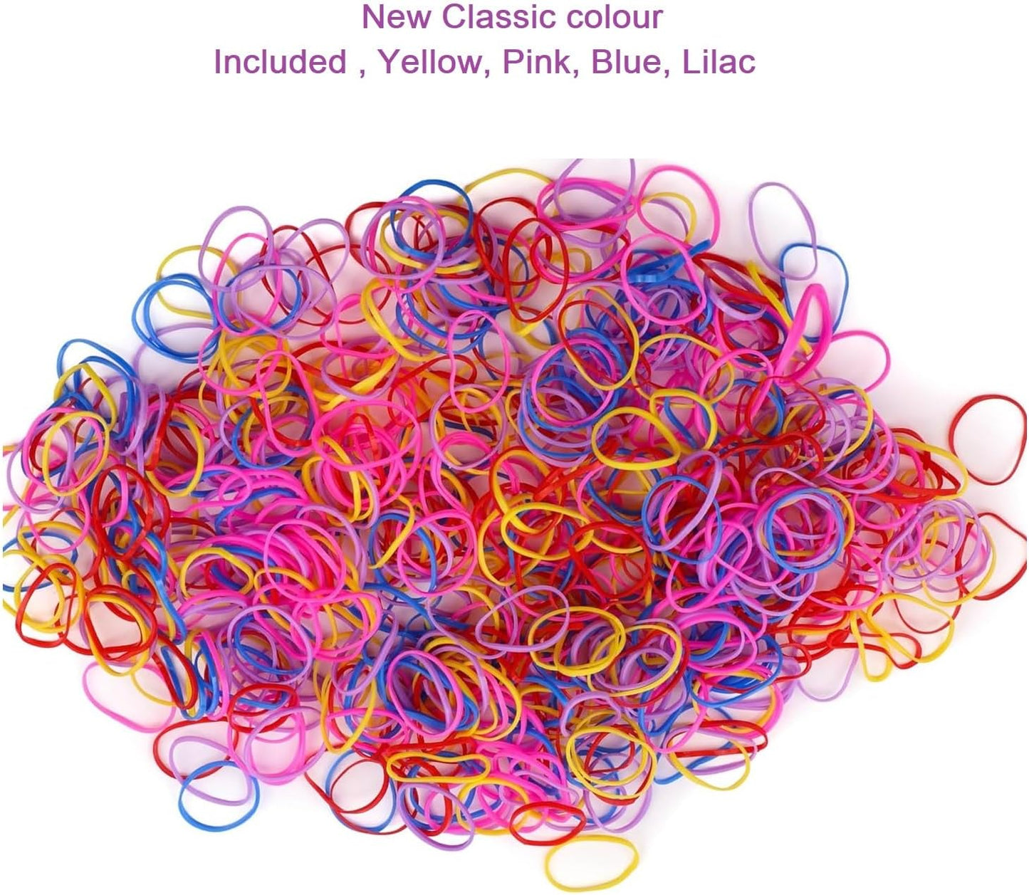 500pcs Mini hair elastic bands