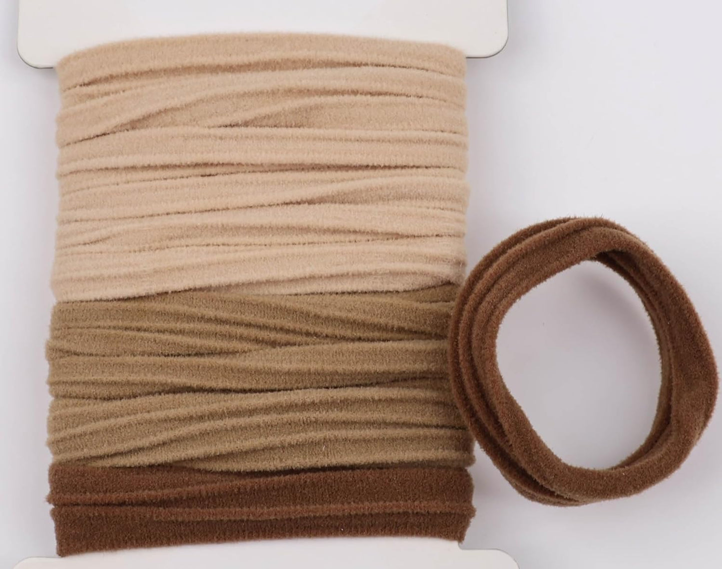 8pcs ribbed ponytail bands