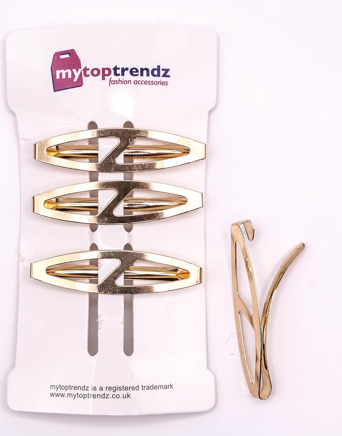 4pcs oval slash barrette Hair clip
