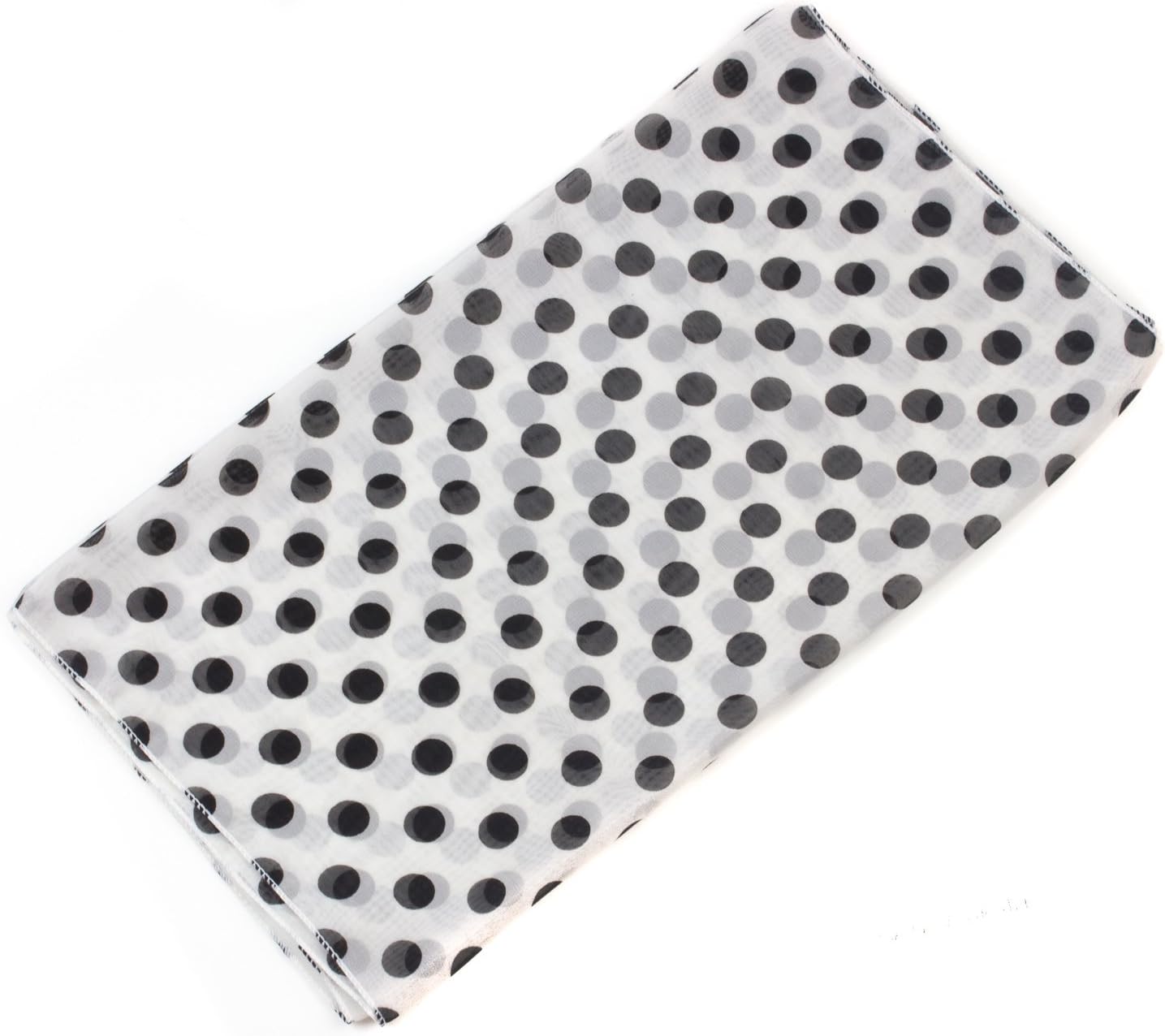 POLKA DOT CHIFON NECK WRAP