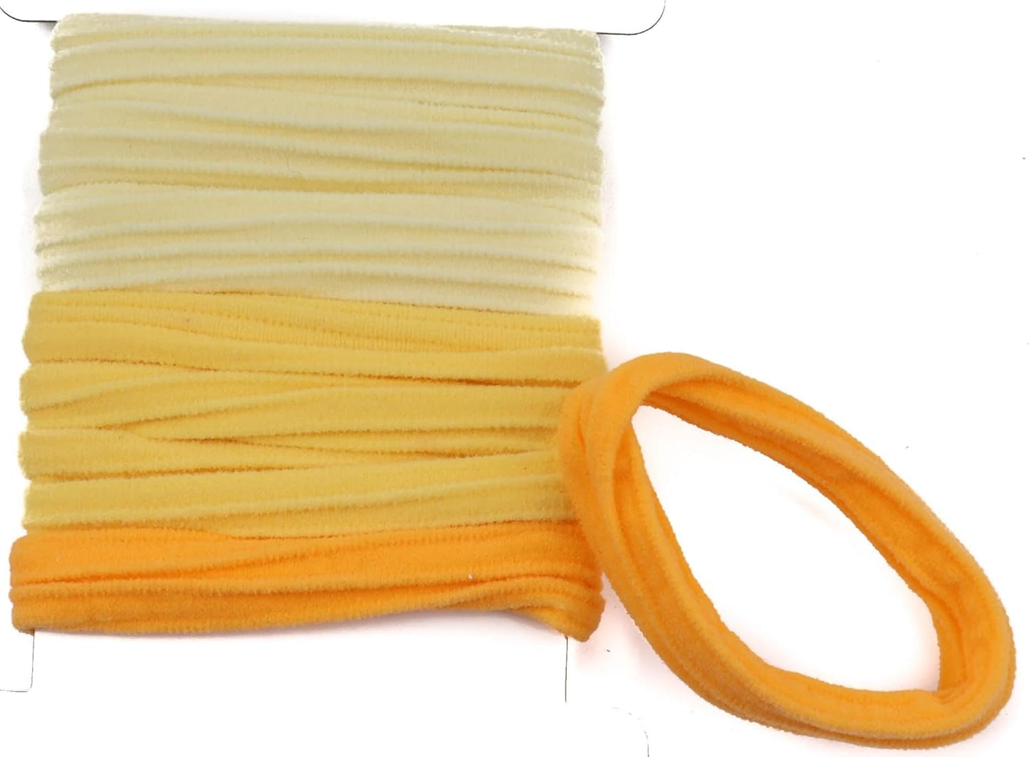 8pcs ribbed ponytail bands