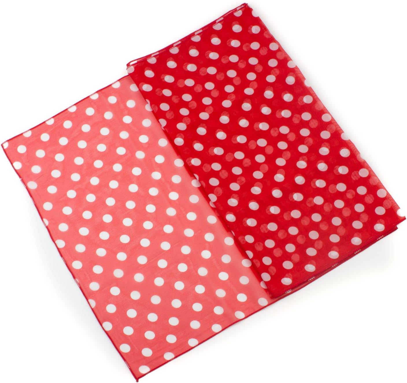 POLKA DOT CHIFON NECK WRAP