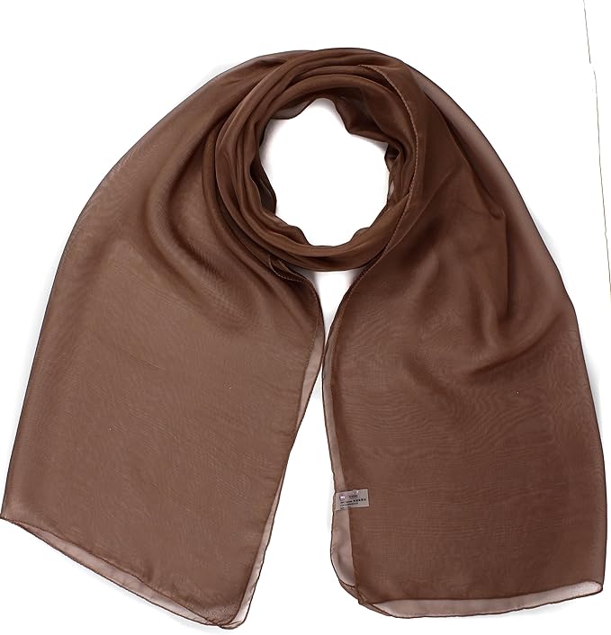 Classy plain chiffon scarf