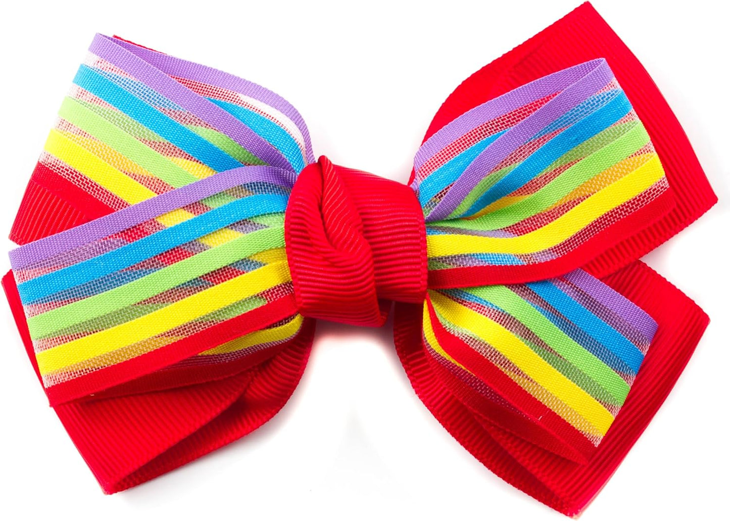Rainbow strip bow clip