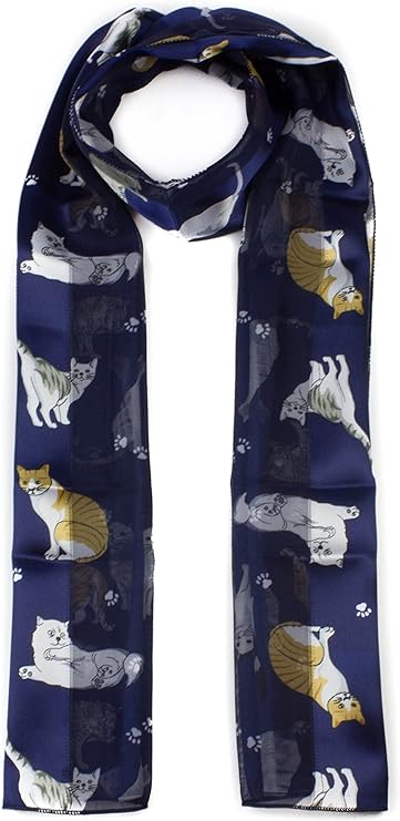 Cat printed scarves