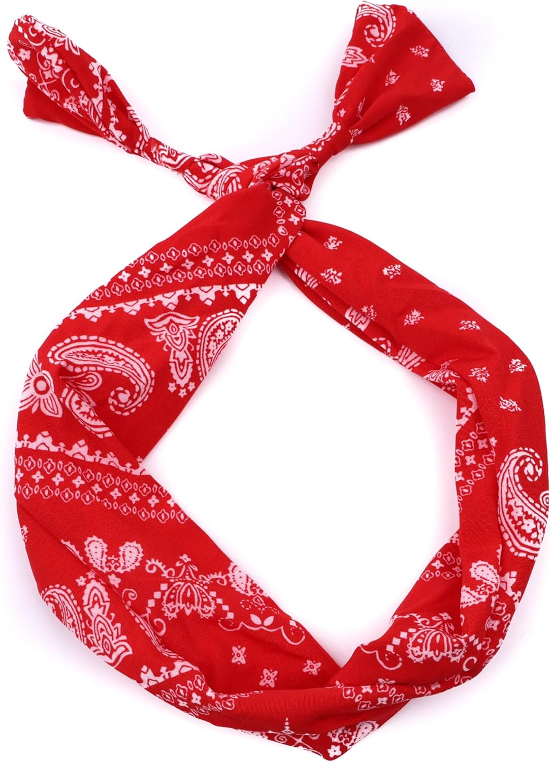 Paisley bandana printed bow knotted headband