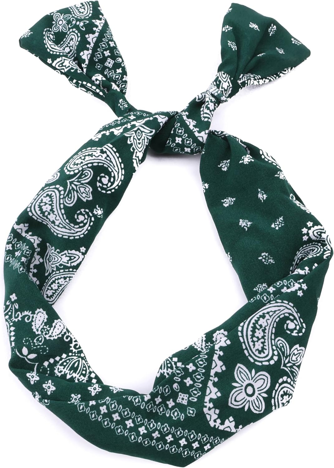 Paisley bandana printed bow knotted headband