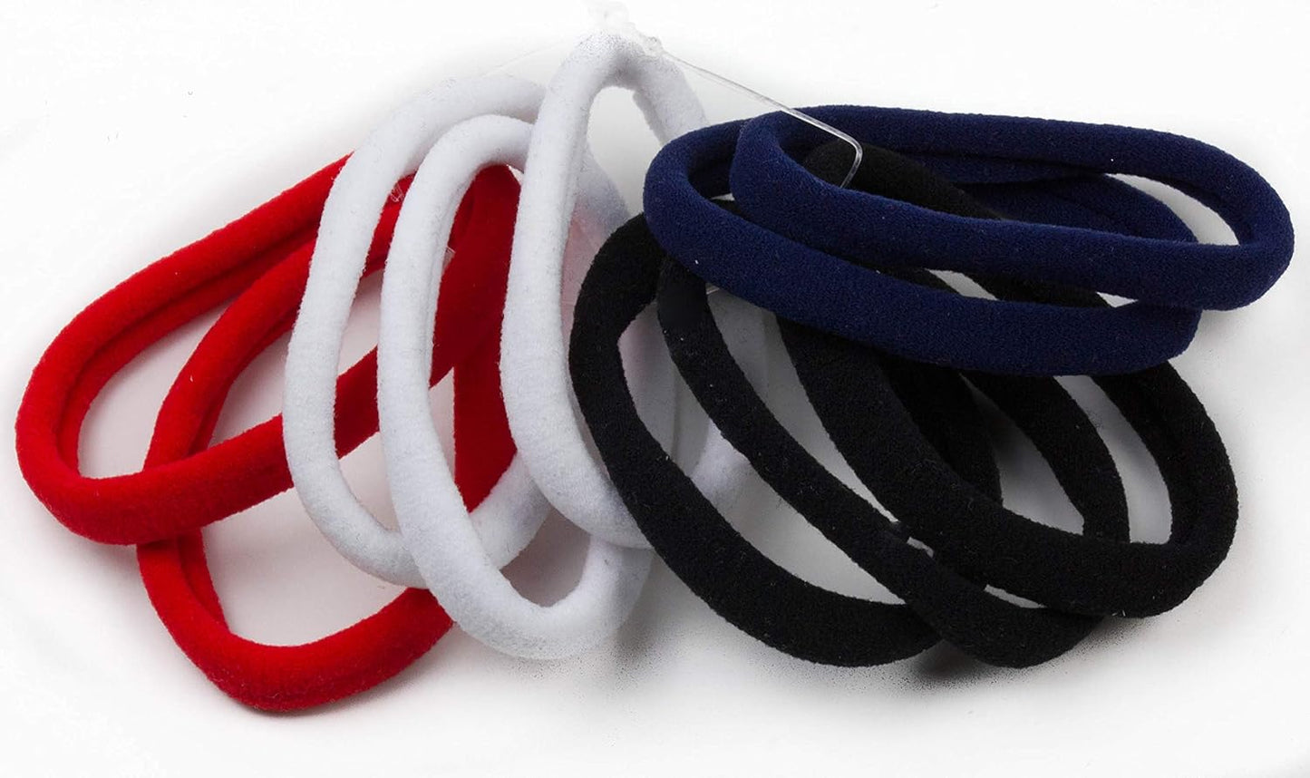 Set of 10pcs plain jersey large elastic