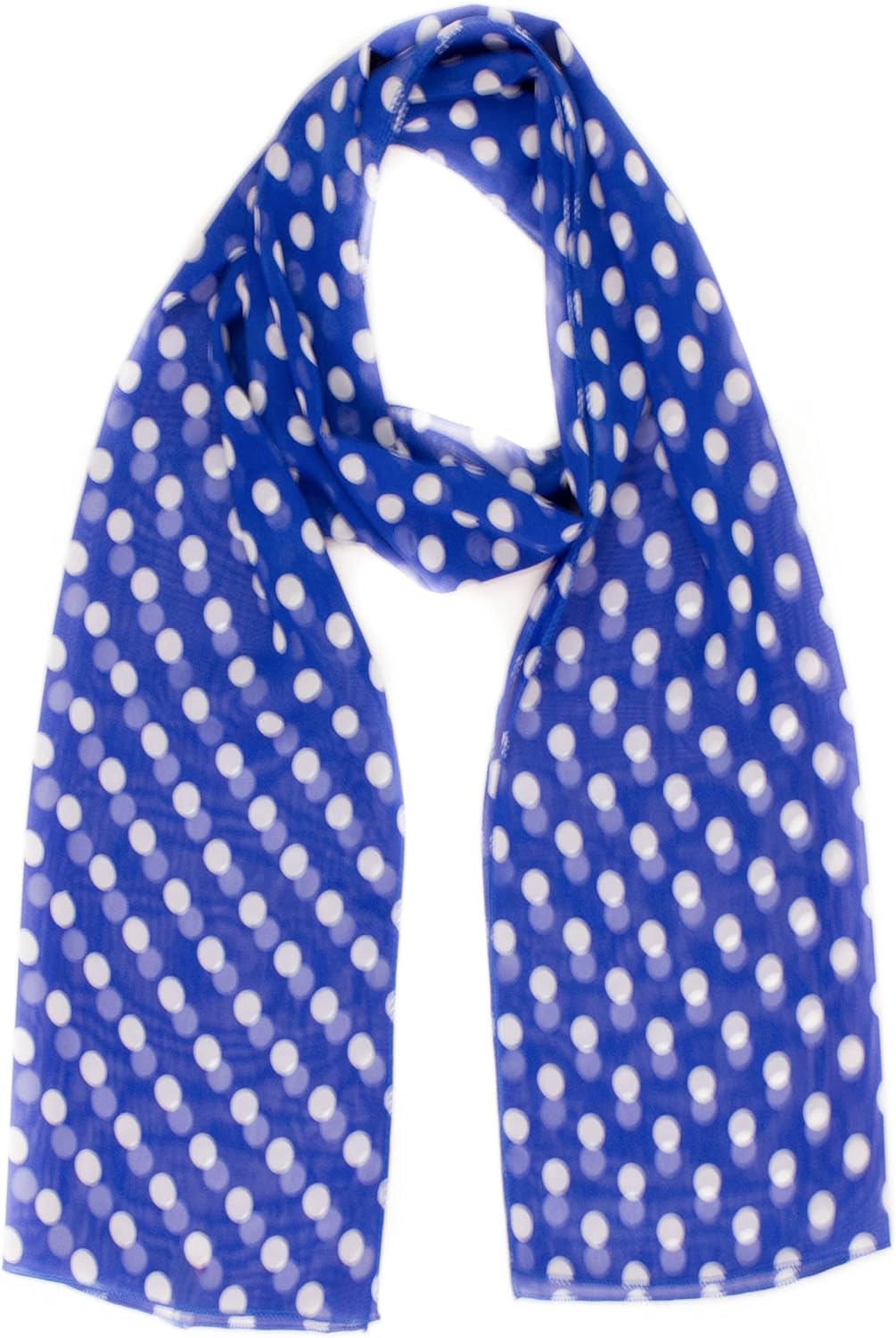POLKA DOT CHIFON NECK WRAP