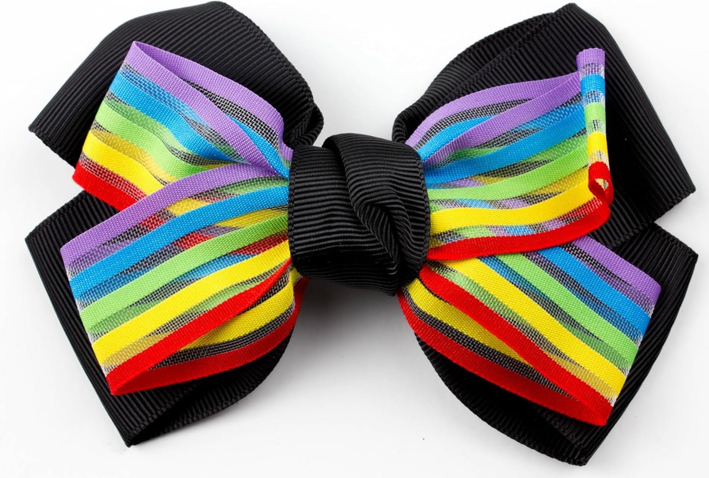 Rainbow strip bow clip
