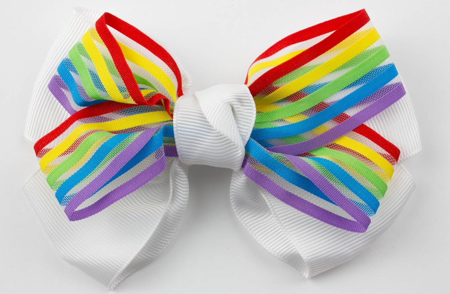 Rainbow strip bow clip