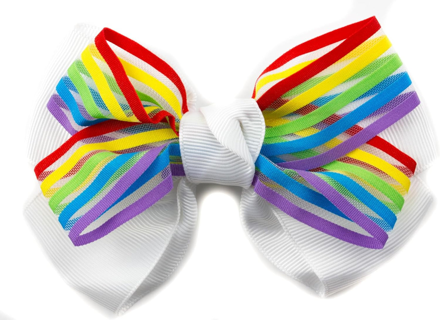 Rainbow strip bow clip