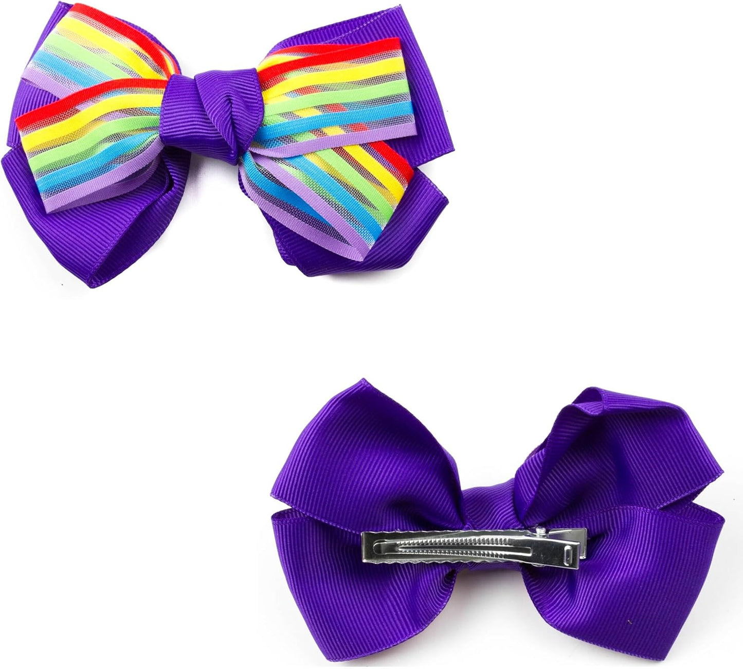 Rainbow strip bow clip