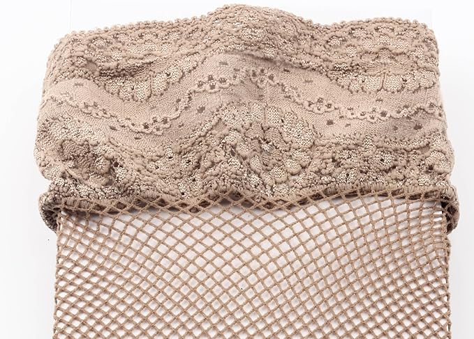 Fishnet holdups Silicon Lace Top Stocking