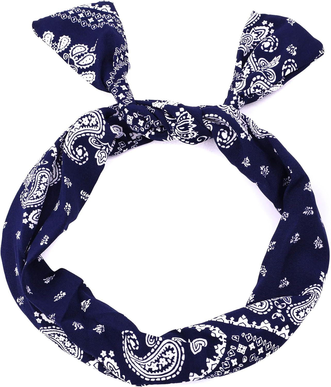 Paisley bandana printed bow knotted headband