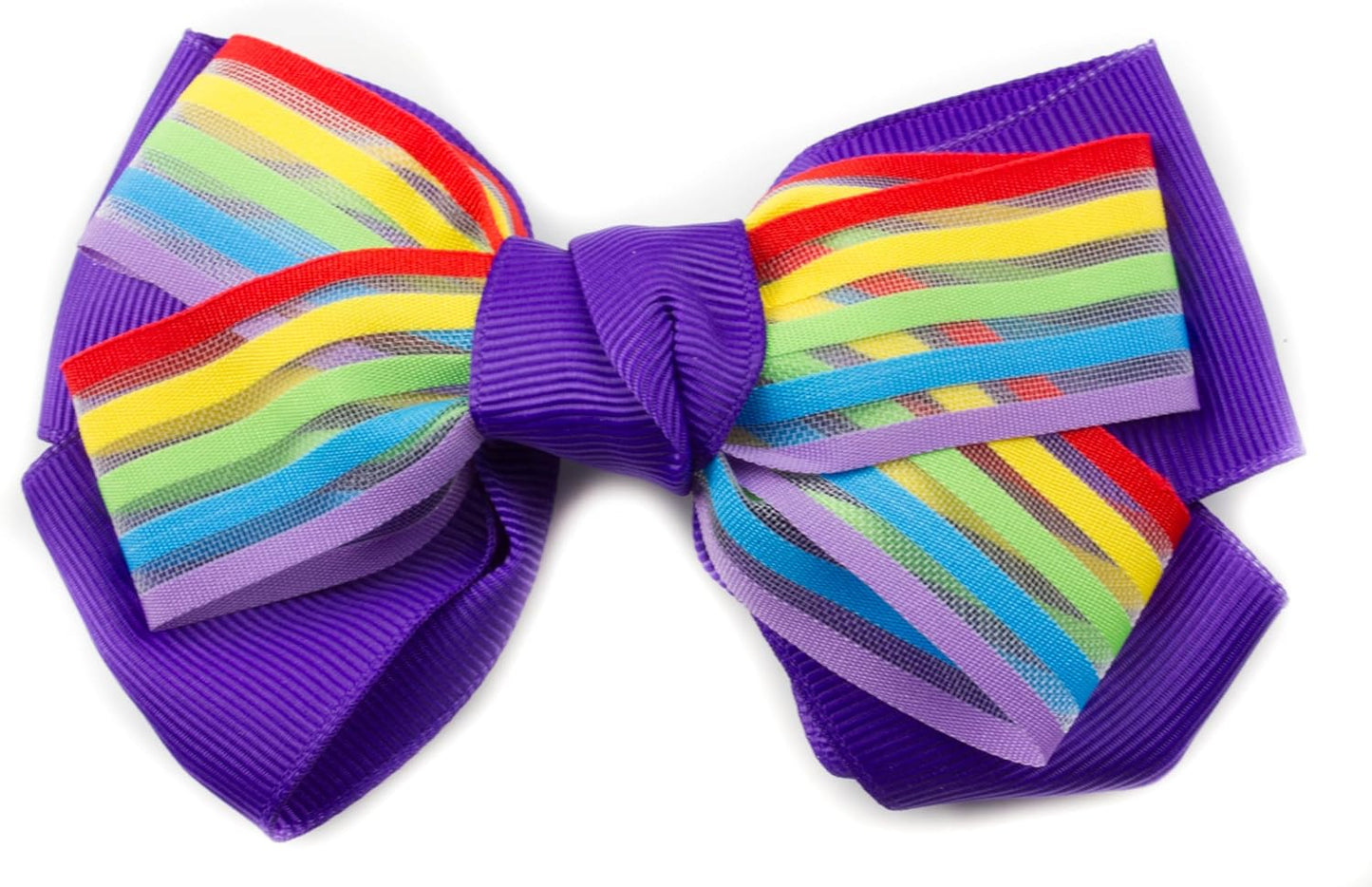 Rainbow strip bow clip
