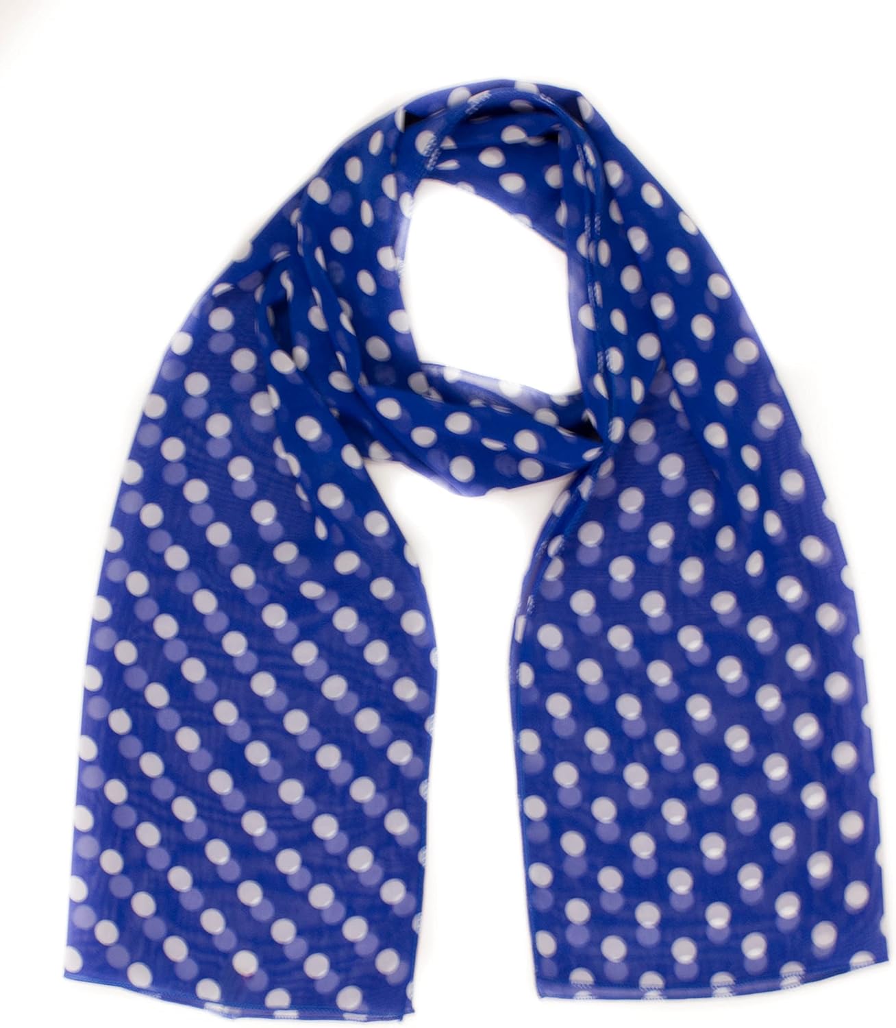 POLKA DOT CHIFON NECK WRAP