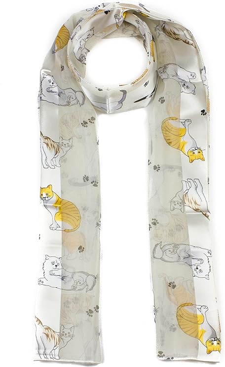 Cat printed scarves