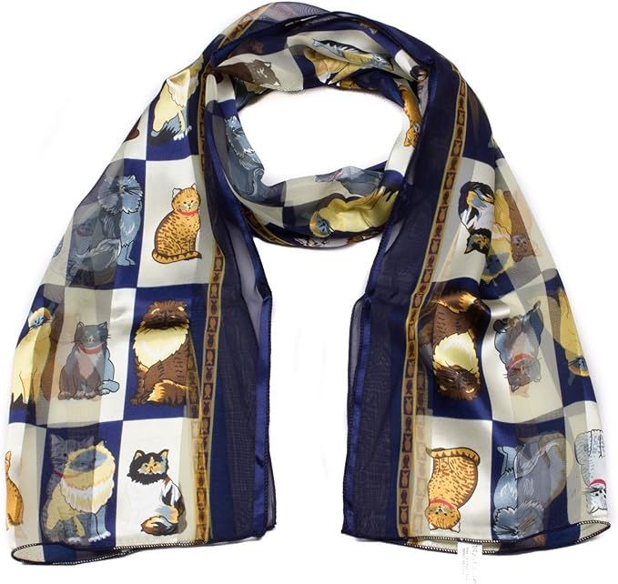 Cat printed scarves