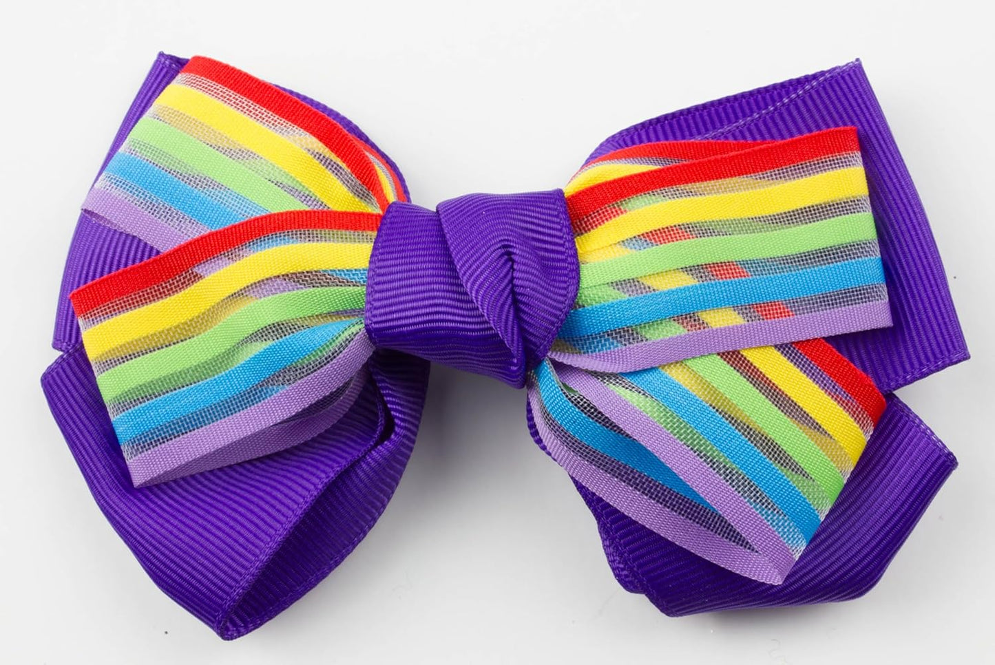 Rainbow strip bow clip