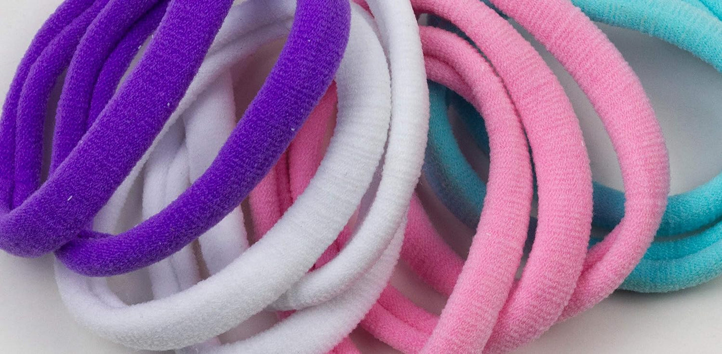 Set of 10pcs plain jersey large elastic