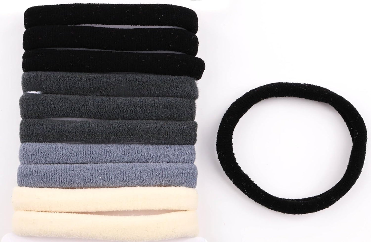 Set of 10pcs plain jersey large elastic