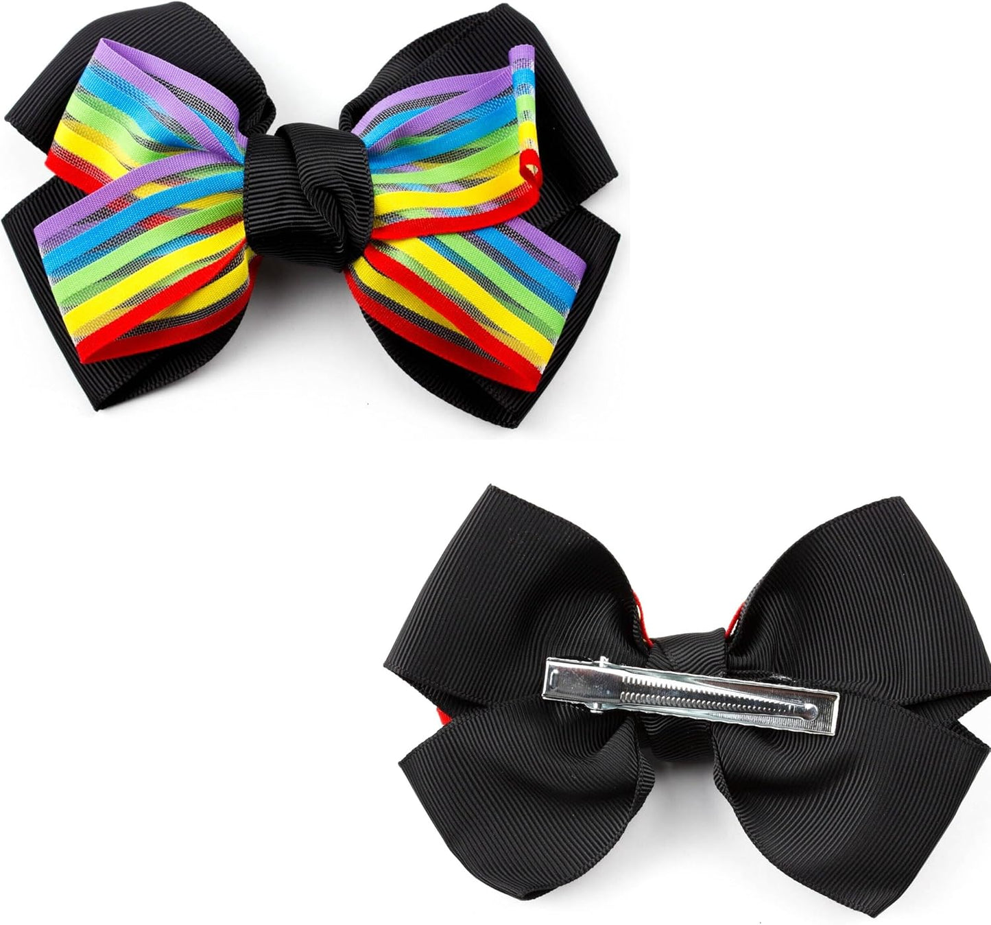 Rainbow strip bow clip
