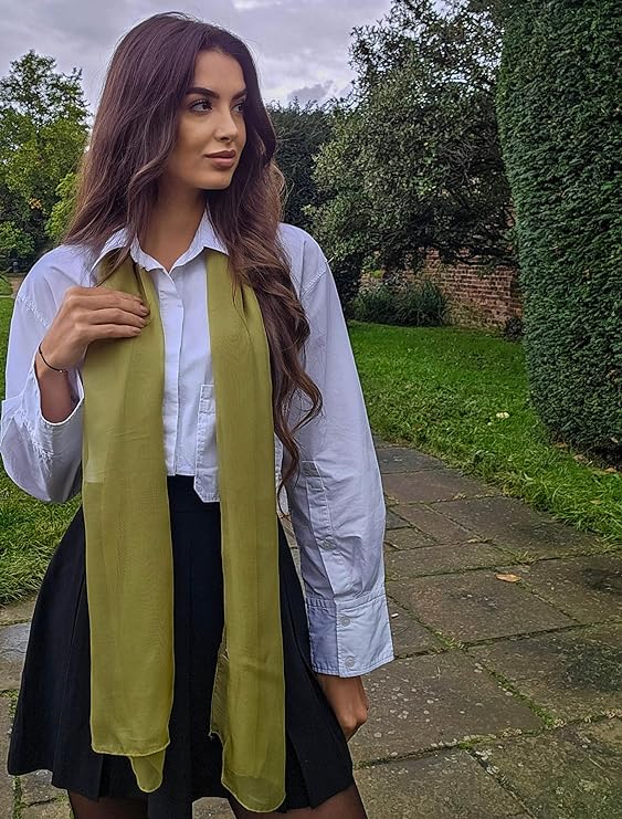 Classy plain chiffon scarf