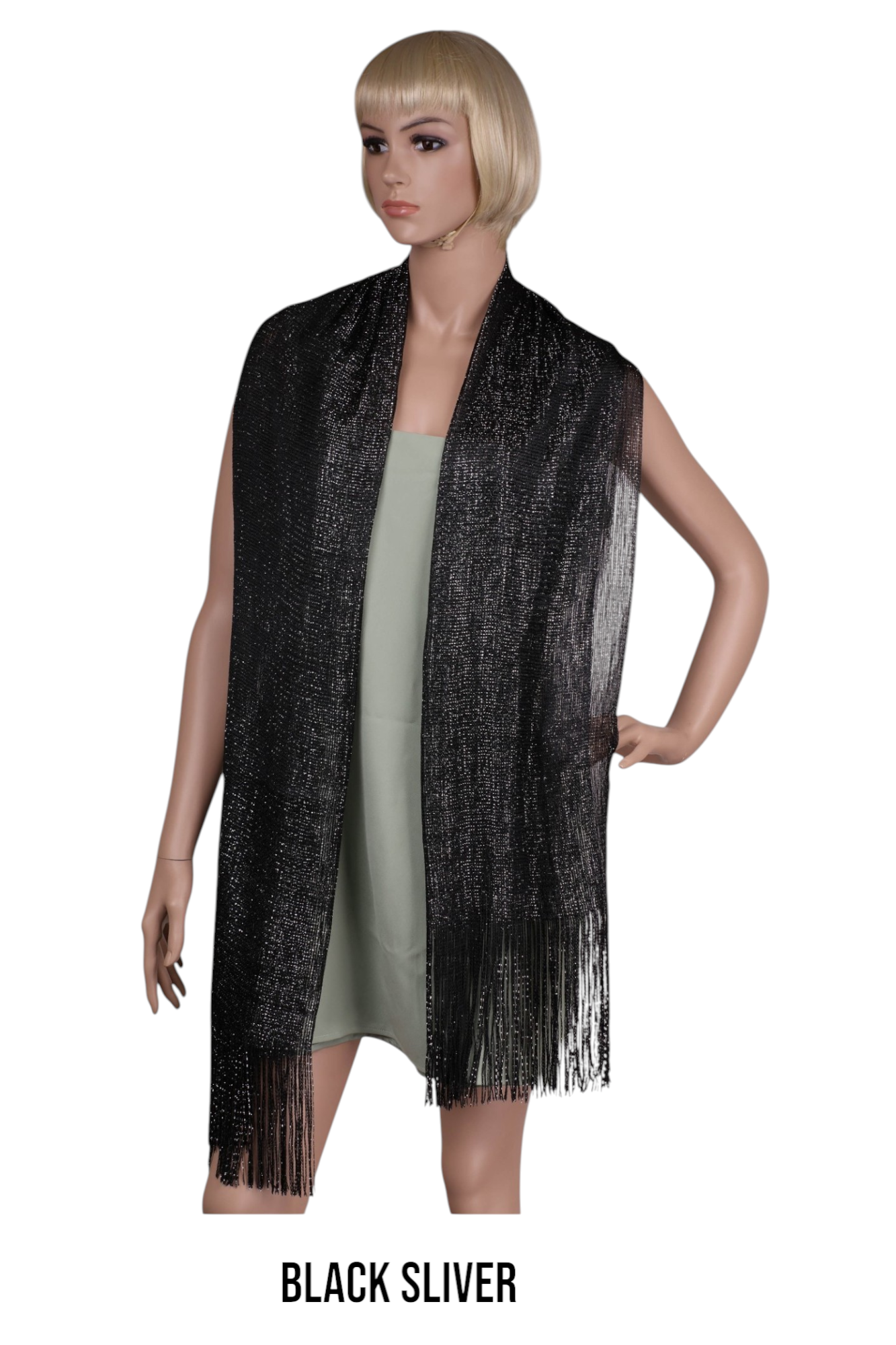 Metallic Lurex glitter scarf