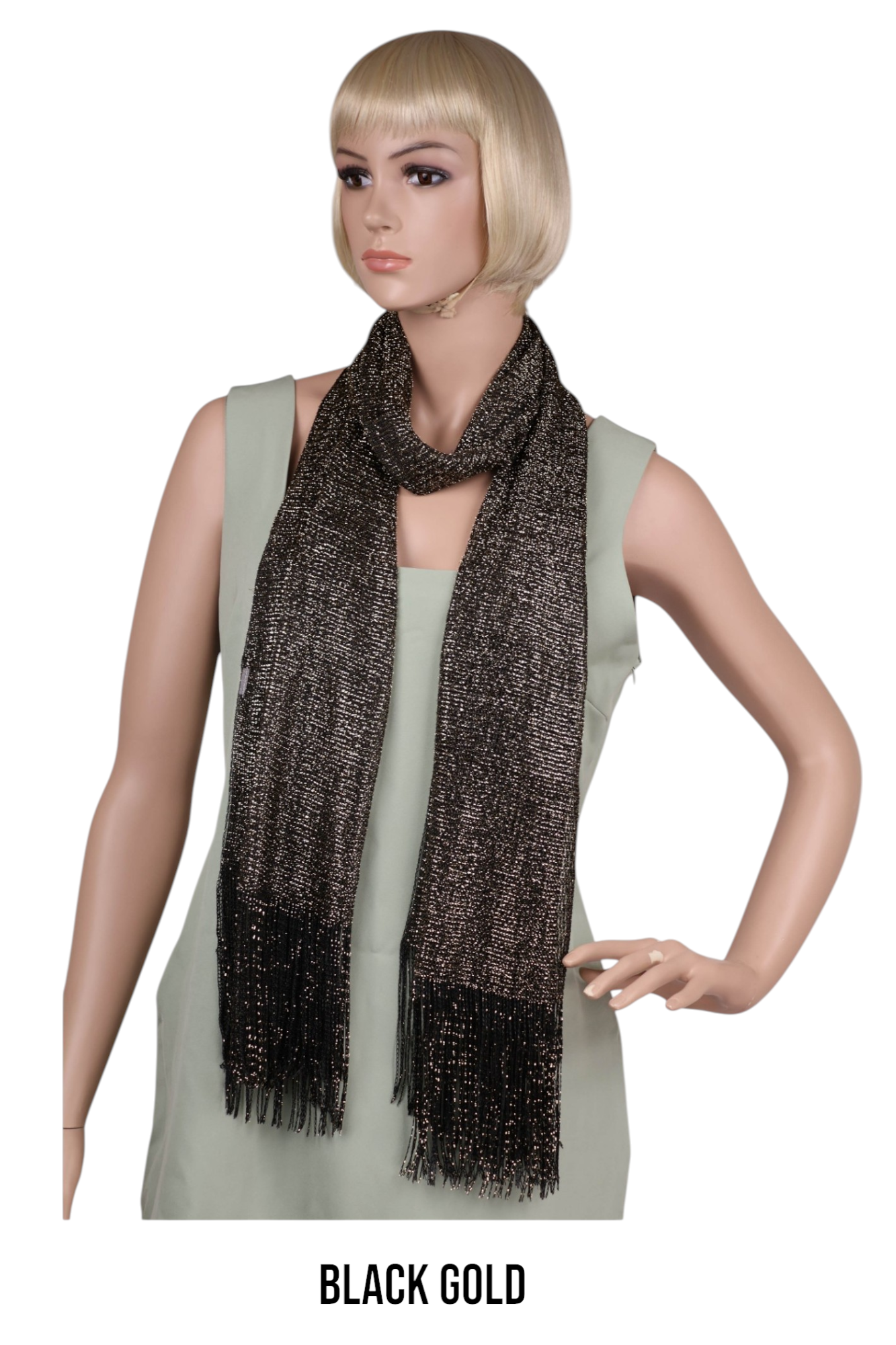 Metallic Lurex glitter scarf