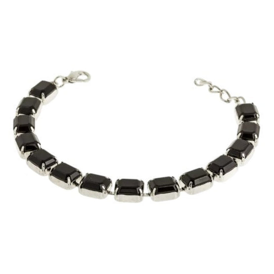 Classic rectangle Rhinestone bracelet