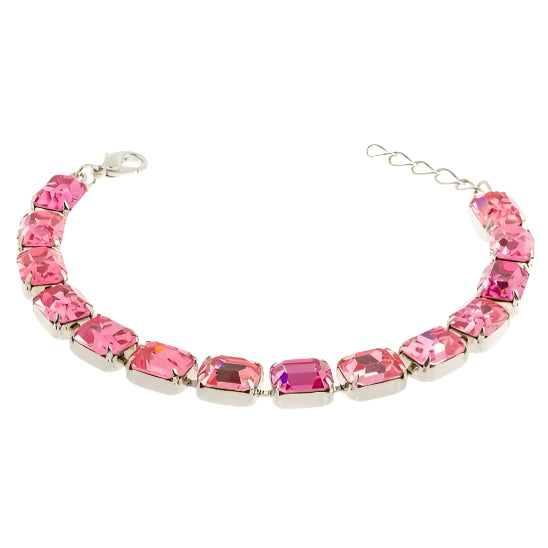 Classic rectangle Rhinestone bracelet