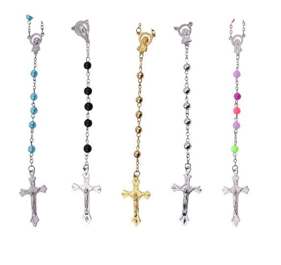 unisex Rosary Beads with cross pendant