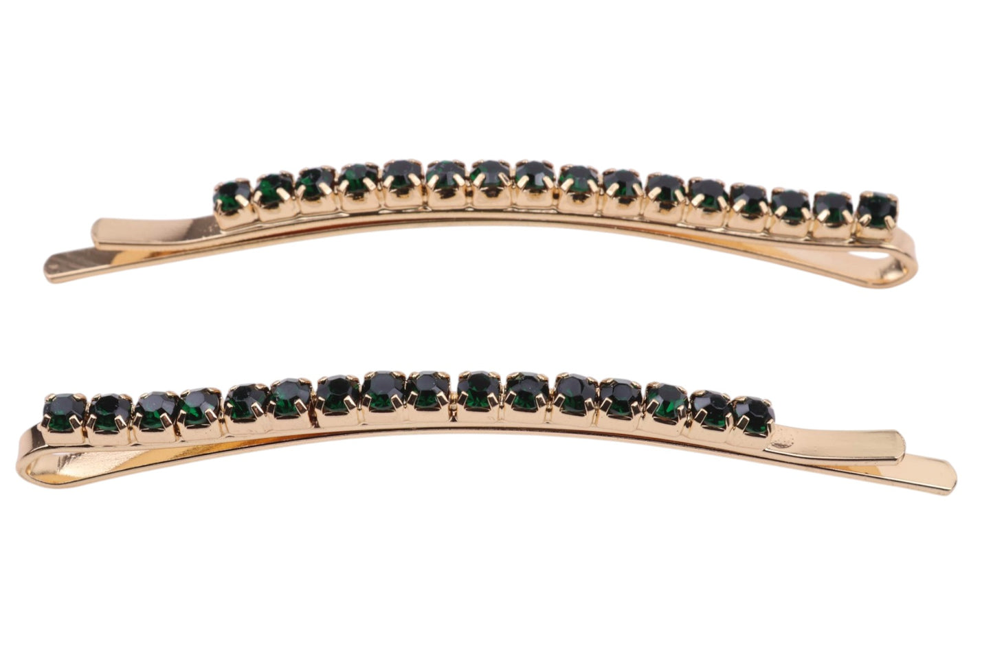 2Pcs Rhinestone bobby hair slider