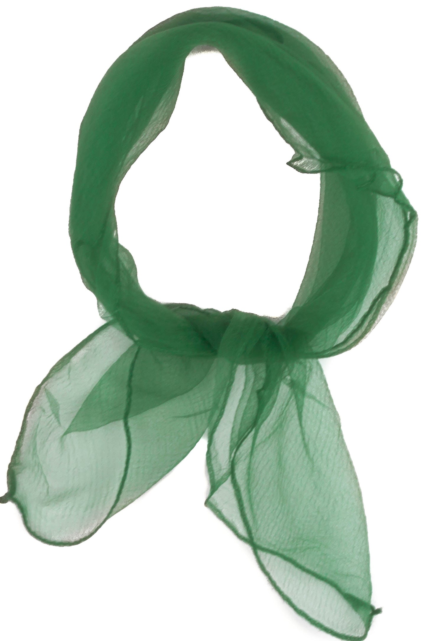 Square chiffon plain scarf