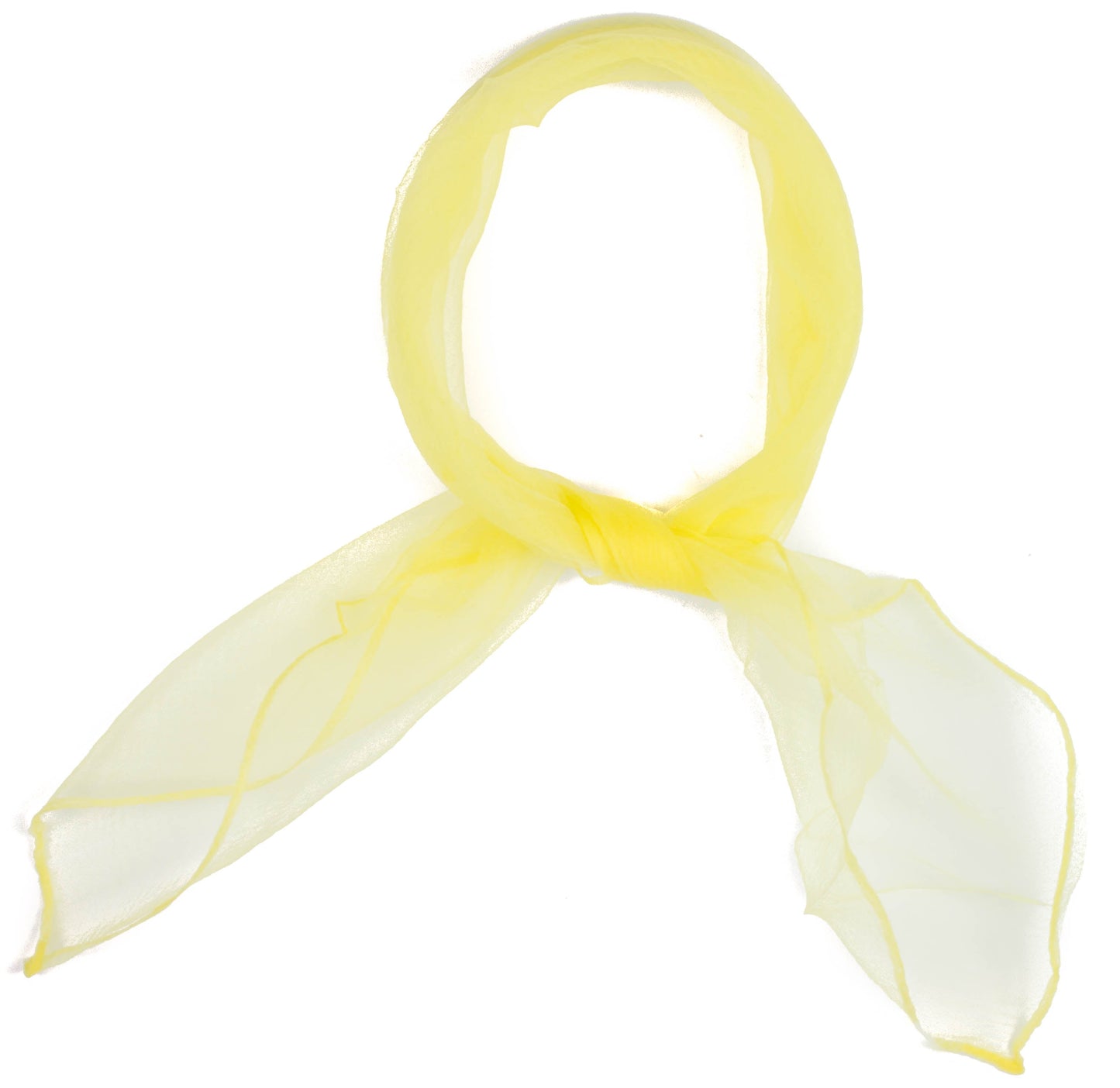 Square chiffon plain scarf