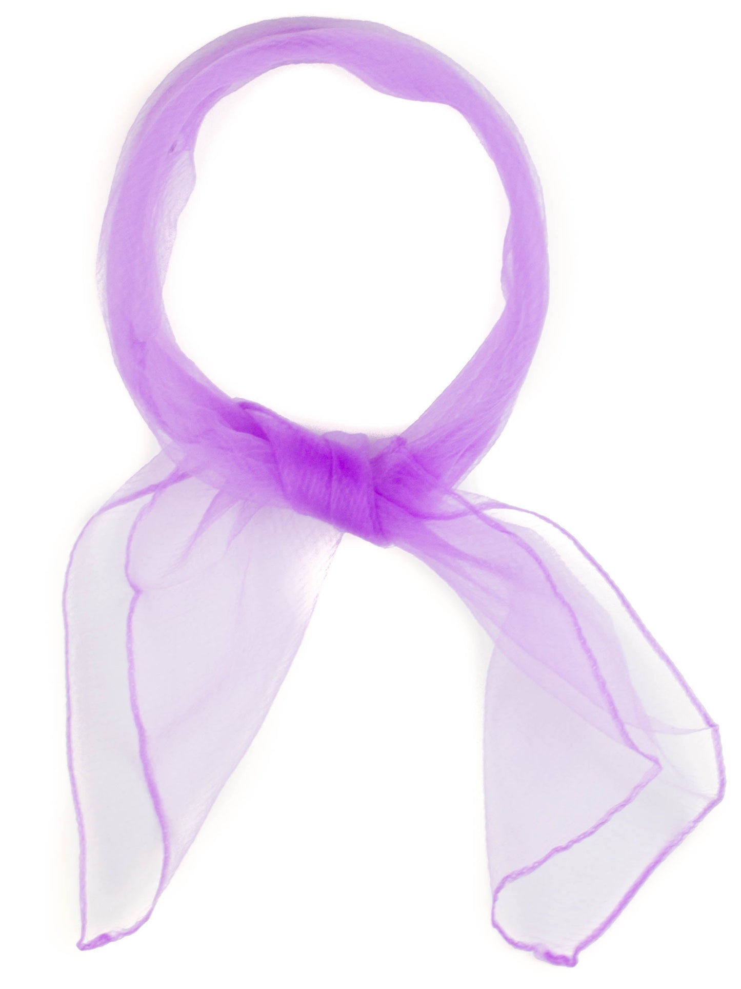 Square chiffon plain scarf