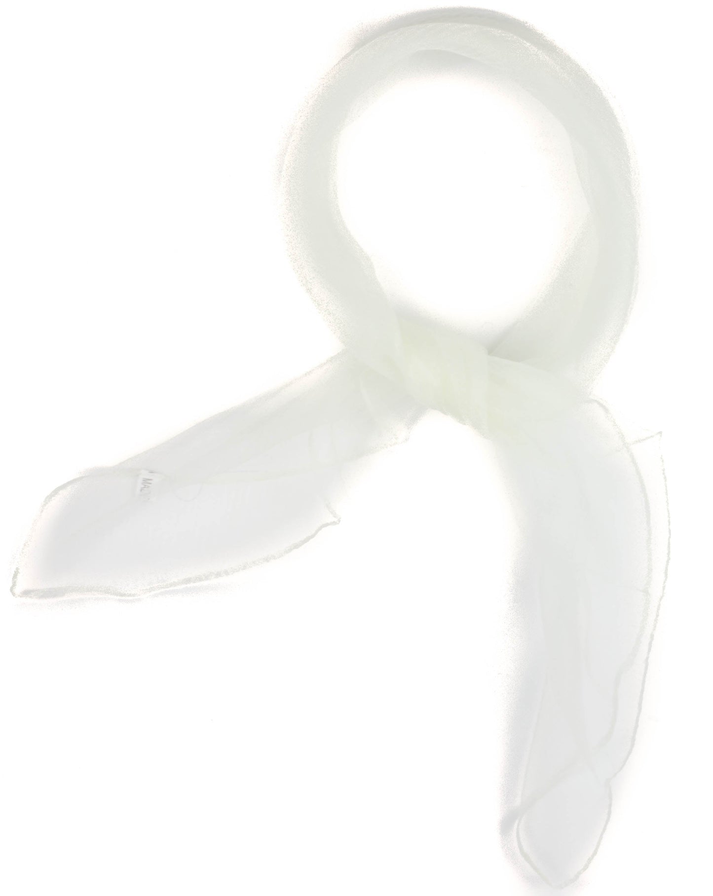Square chiffon plain scarf