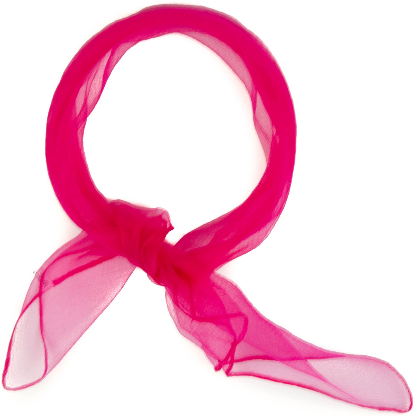 Square chiffon plain scarf