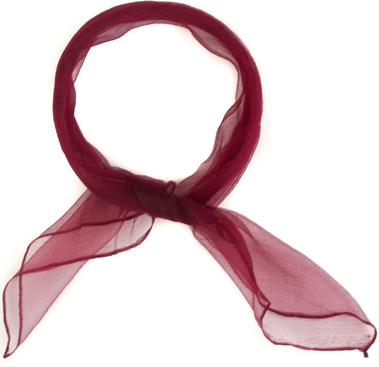 Square chiffon plain scarf